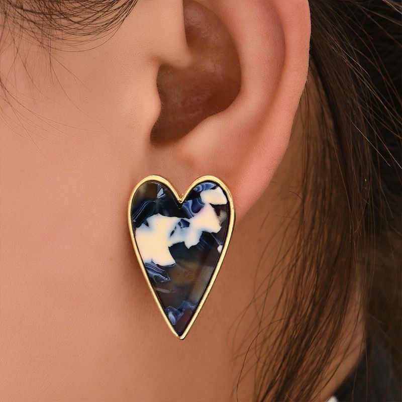 Wholesale Jewelry Heart-shaped Stud Earrings Nihaojewelry