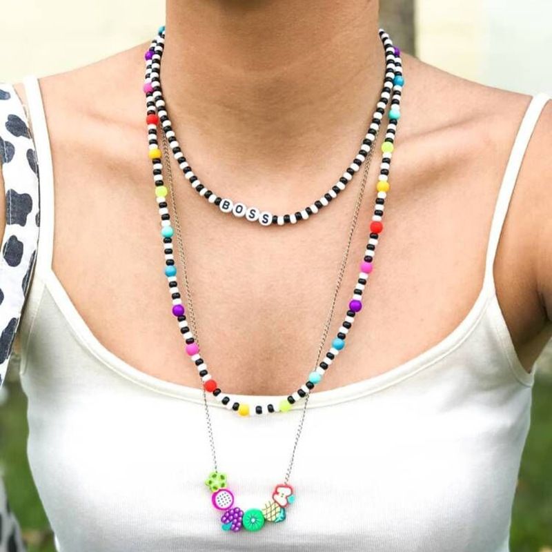 Wholesale Jewelry Bohemian Style Handmade Beaded Multi-layered Necklace Nihaojewelry