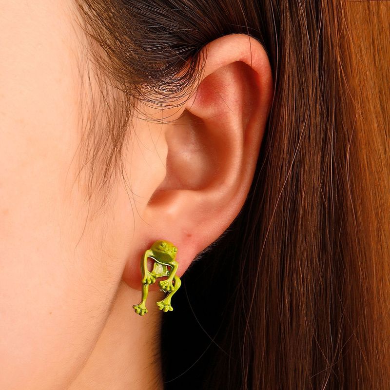 Wholesale Jewelry Frog Shape Stud Earrings Nihaojewelry