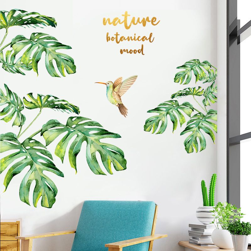 Nihaojewelry Gros Mode Plante Tropicale Oiseau Chambre Porche Sticker Mural