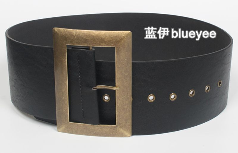 Nihaojewelry Wholesale Fashion Pin Buckle Black Wide Belt