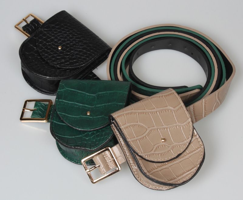 Women's Waist Bag 2019 New Fashion Stylish Internet Celebrity Pu Leather Ins Mobile Phone Belt Style Dual-use Decoration Bag
