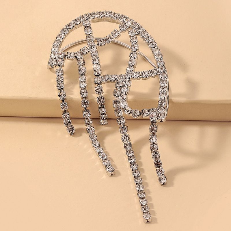 Wholesale Jewelry Fashion Full Of Rhinestones Tassel Ear Bone Clip Nihaojewelry