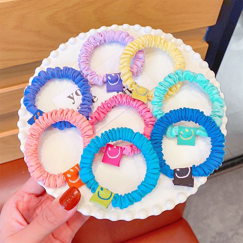 Wholesale Jewelry Cute Smiling Face Fabricelastic Rubber Band Nihaojewelry