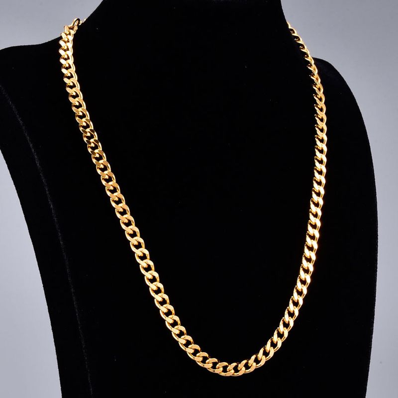 Wholesale Jewelry Thick Chain Titanium Steel Necklace Nihaojewelry