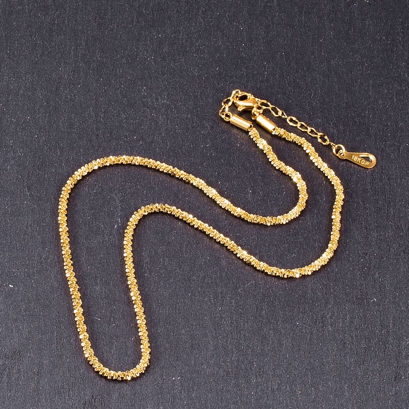 Titanium Steel Gold Plated Basic Geometric Necklace