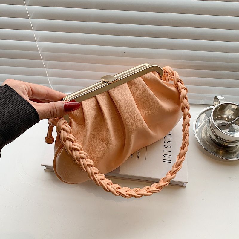 Wholesale Korean Style Pleated Single Shoulder Messenger Cloud Bag Nihaojewelry