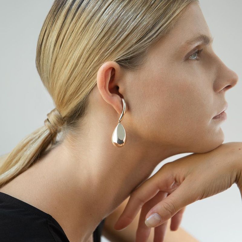 Wholesale Jewelry Water Drop Long Copper Earrings Nihaojewelry