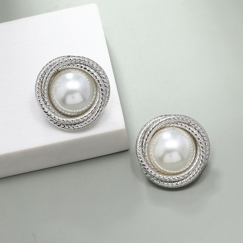 Wholesale Jewelry Baroque Pearl Winding Stud Earrings Nihaojewelry