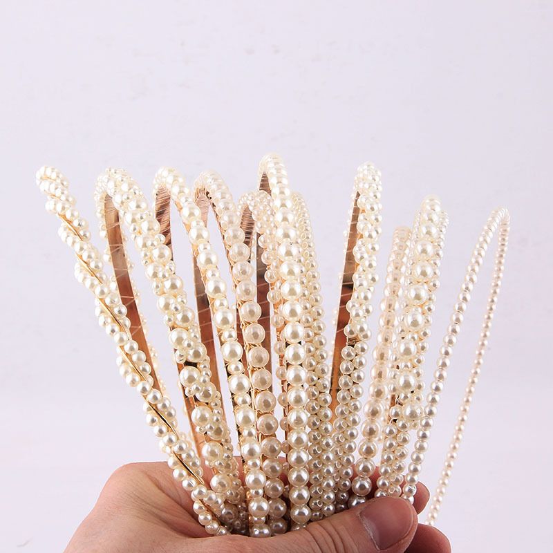 Wholesale Jewelry Simple Small Pearl Particles Hair Band Nihaojewelry