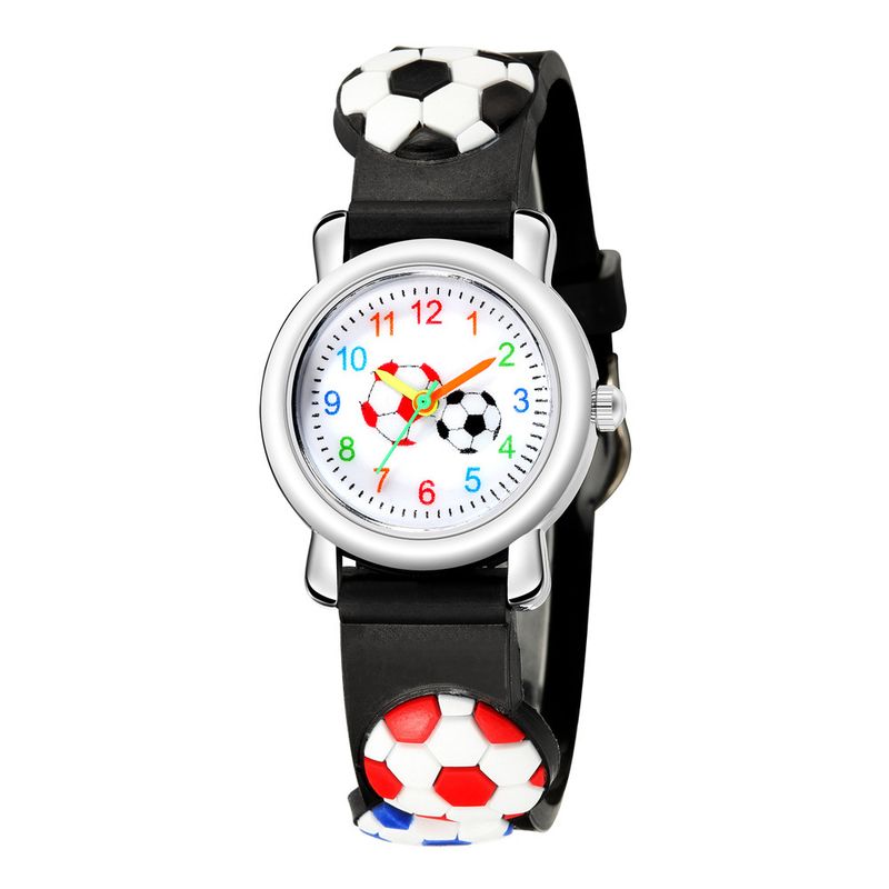 Venta Al Por Mayor Reloj De Dibujos Animados 3d Estampado De Fútbol En Relieve Reloj Para Niños Hello Joyeria