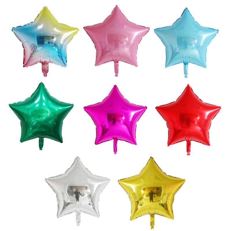 18-inch Five-pointed Star Aluminum Foil Balloon Wholesale Nihaojewelry