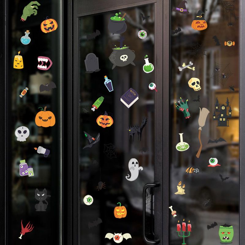 Wholesale Cartoon Halloween Pattern Wall Sticker Nihaojewelry