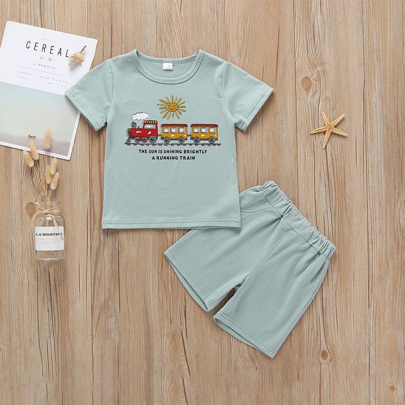 Wholesale Cartoon Children's Short-sleeved Suit Nihaojewelry