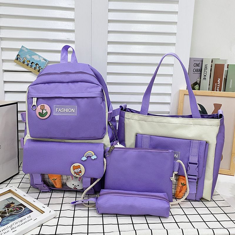 Wholesale Cartoon Pattern Large-capacity Handbag Backpack Messenger Bag Four-piece Set Nihaojewelry