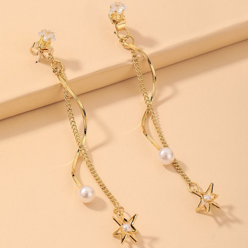 Vente En Gros Bijoux Boucles D&#39;oreilles Gland Étoile Perles Nihaojewelry