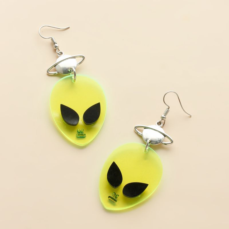 Acrylic Transparent Alien Earrings Wholesale Jewelry Nihaojewelry