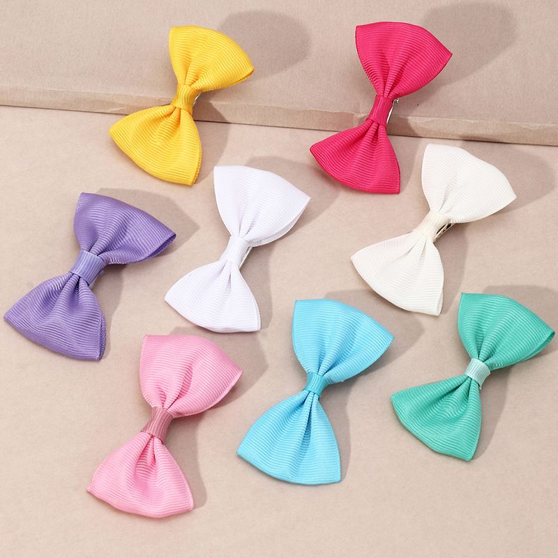 Wholesale Fashion Colorful Bow Children's Duckbill Clip Nihaojewelry