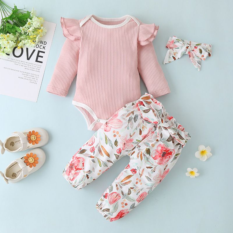 Wholesale Baby Pullover Printed Trouser Suit Nihaojewelry