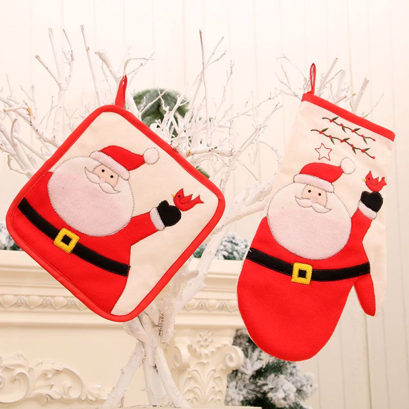 Wholesale New Christmas Microwave Glove Table Mat Nihaojewelry