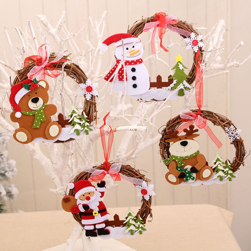 Wholesale New Wooden Rattan Garland Christmas Decorations Nihaojewelry