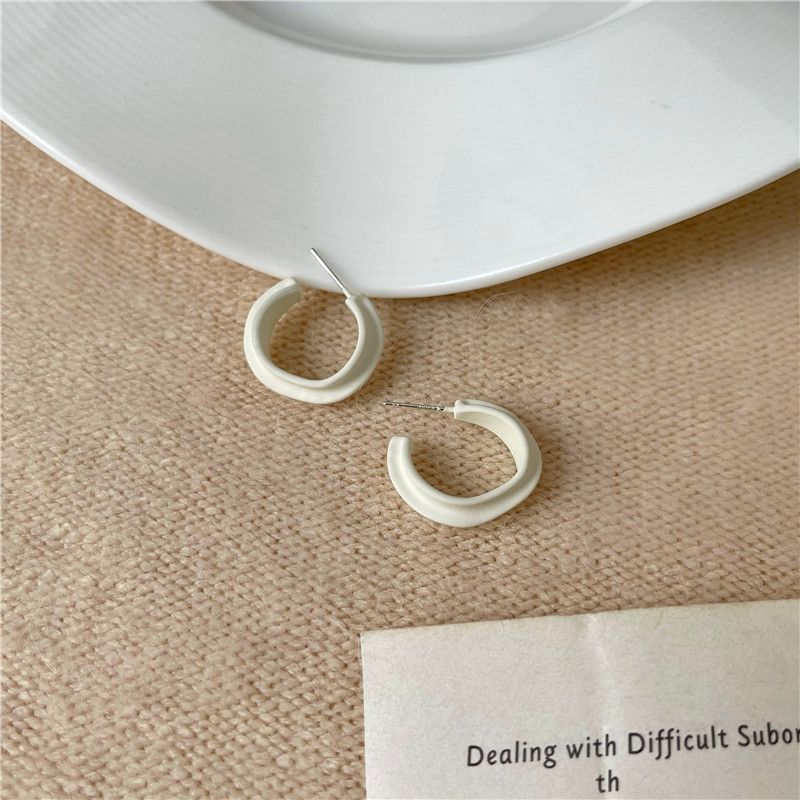 Wholesale Korean Irregular C-shaped Alloy Earrings Nihaojewelry