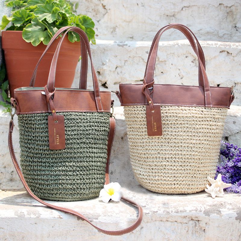 New Style Fashion Paper String Straw Bag Portable Crossbody Beach Bag Woven Bag Casual Women's Bag One Piece Dropshipping