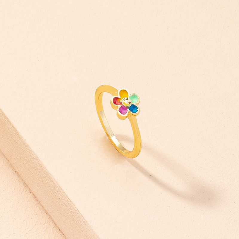 Wholesale Jewelry Sun Flower Plain Ring Nihaojewelry