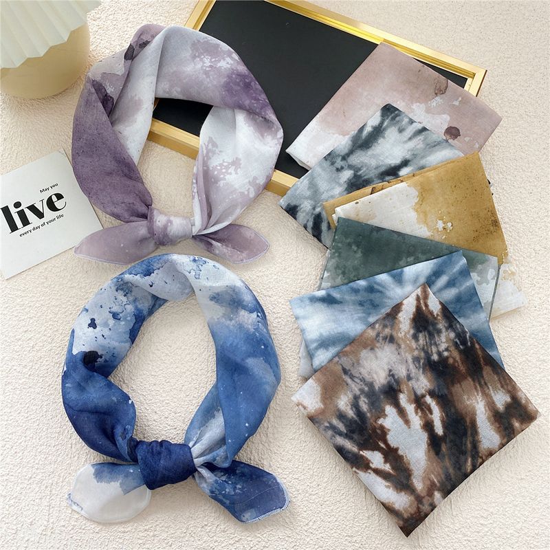 Nihaojewelry Korean Style Cotton Small Square Scarf Wholesale Jewelry