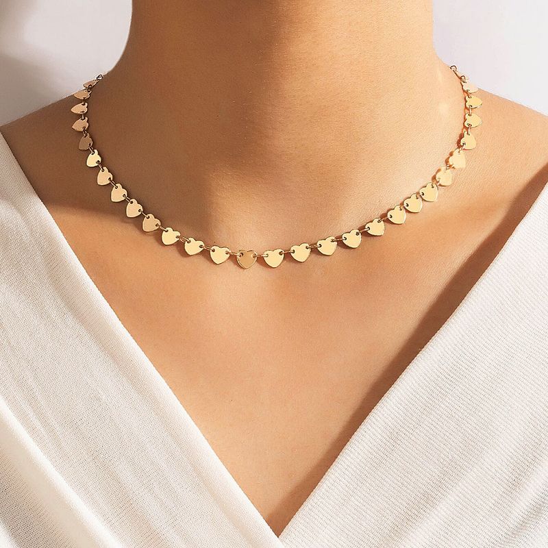 Wholesale Simple Heart-shape Chain Necklace Nihaojewelry