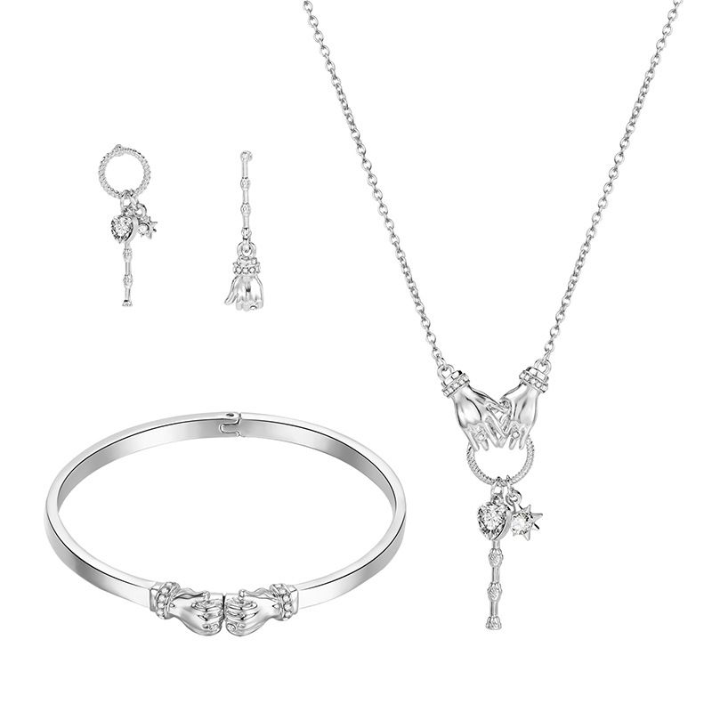 Wholesale Jewelry Palm Magnet Bracelet Necklace Earrings 3 Piece Set Nihaojewelry