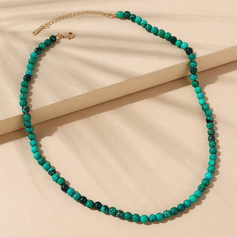 Nihaojewelry Wholesale Jewelry Retro Natural Turquoise Beads Necklace