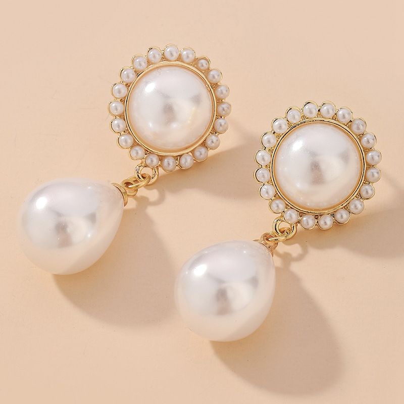 Vente En Gros Boucles D&#39;oreilles En Perles Rétro En Forme De Goutte Nihaojewelry