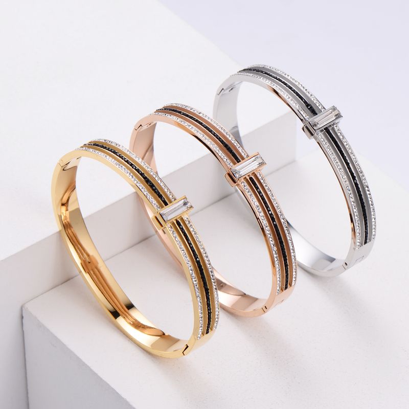 Bracelets De Commutateur De Boucle D&#39;acier Inoxydable De Couleur De Contraste De Mode Coréenne En Gros Nihaojewelry
