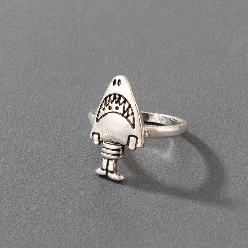 Korean Style Cute Shark Ring Wholesale Nihaojewelry