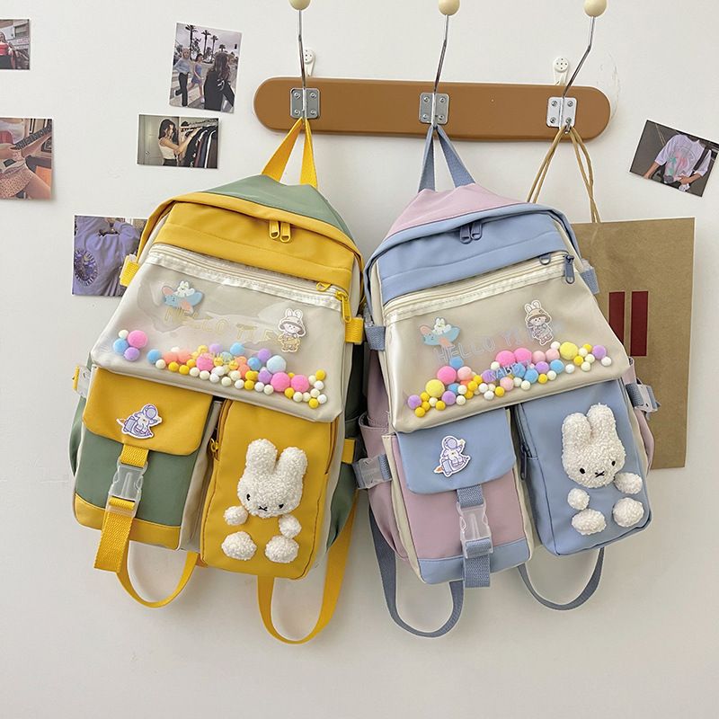 Korean Candy Color Large-capacity Backpack Wholesale Nihaojewelry