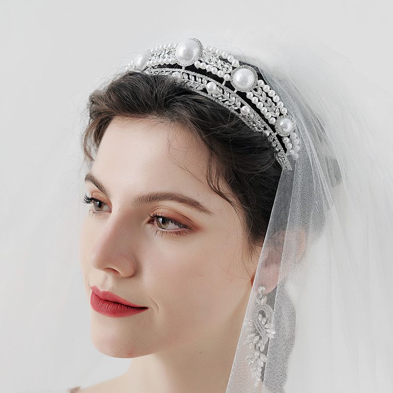 Bridal Crown Korean Multi-layer Rhinestone Pearl Crown Wholesale Nihaojewelry