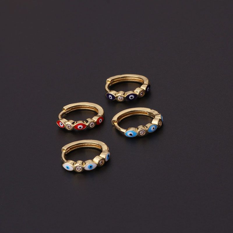 Ear Cartilage Rings & Studs Bohemian Geometric Copper Artificial Gemstones