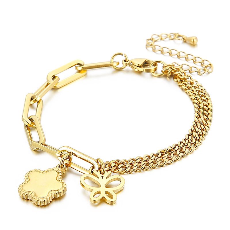 Animal Titanium Steel 18K Gold Plated Bracelets In Bulk