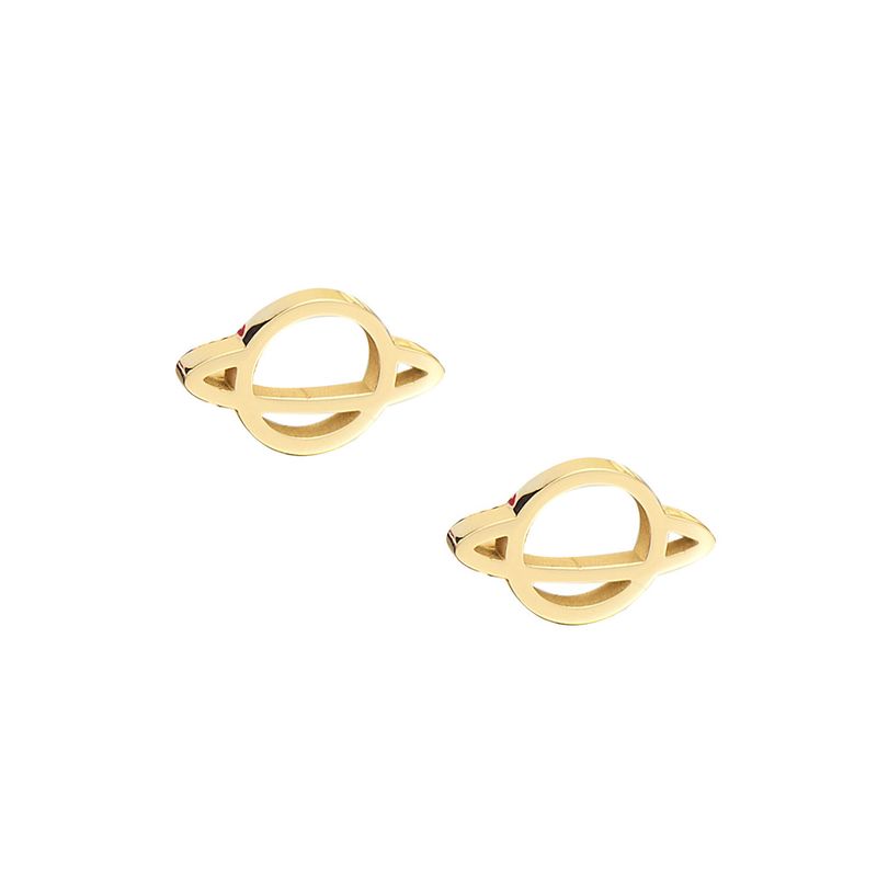 Wholesale Jewelry Universe Saturn Stainless Steel Stud Earrings Nihaojewelry