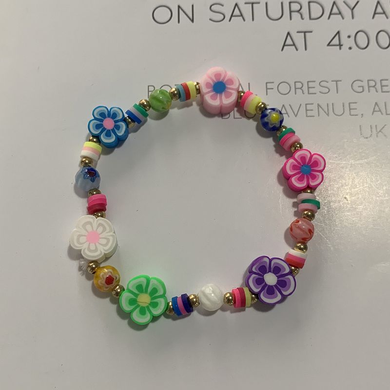 Wholesale New Flower Soft Ceramic Contrast Color Bracelet Nihaojewelry