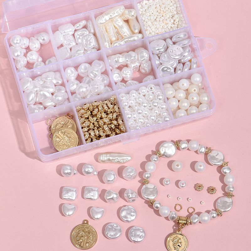 White Pearl Diy Bracelet Material Box 12 Grid Set Accessories Wholesale Nihaojewelry