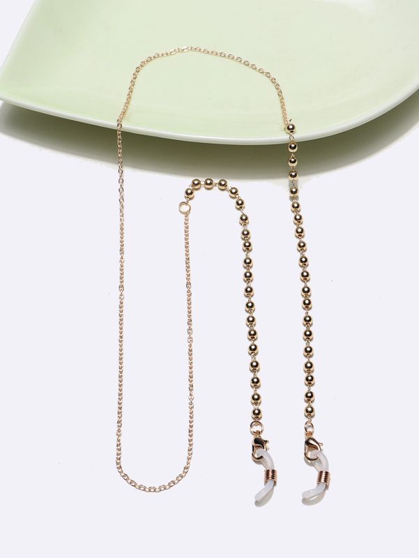 Vente En Gros Chaîne De Lunettes De Perles Dorées Faites À La Main Nihaojewelry