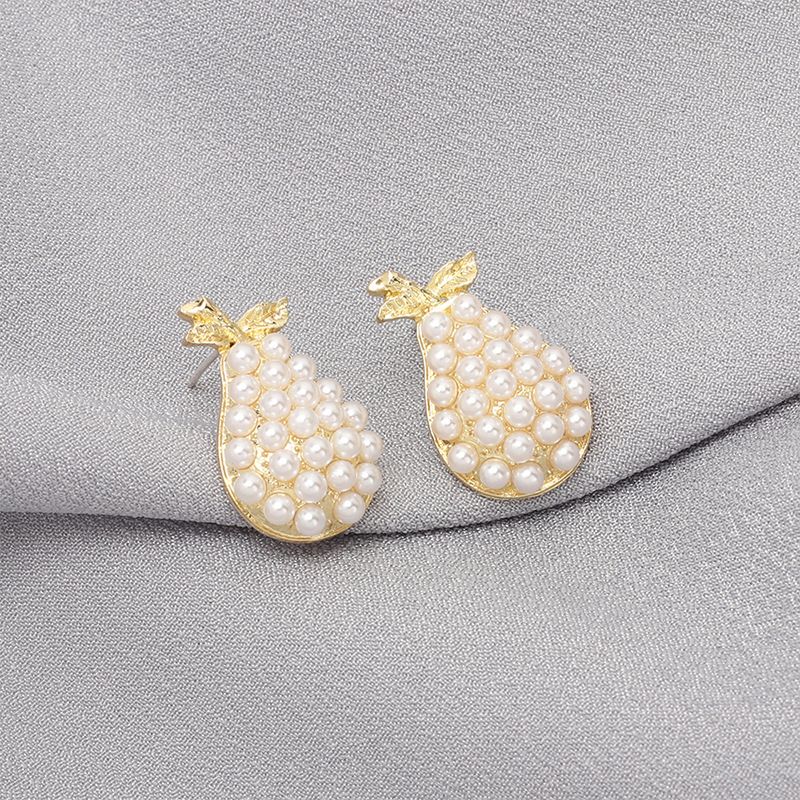 Wholesale Jewelry Pear Shape Pearl Stud Earrings Nihaojewelry