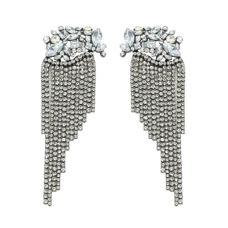 Fashion Geometric Diamond Tassel Earrings Wholesale Nihaojewelry