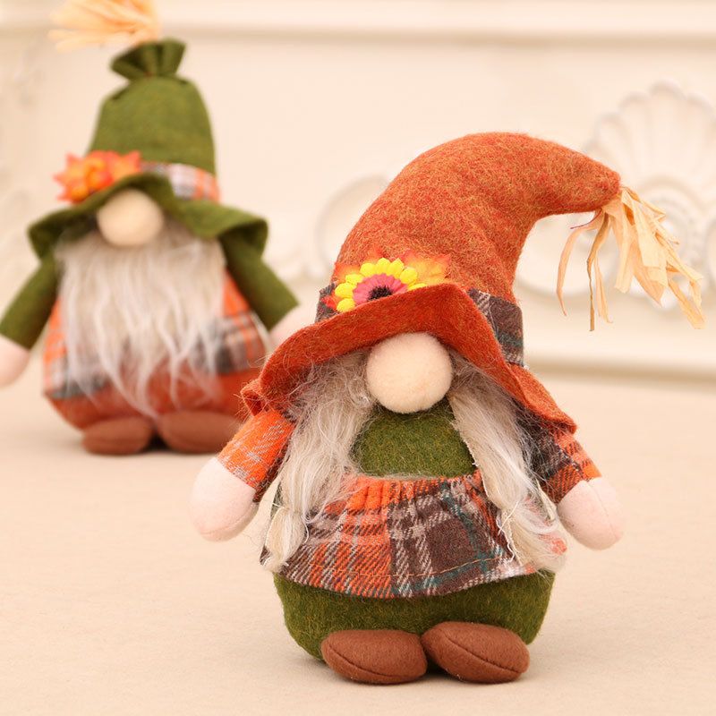 New Cross-border Large Faceless Deep Forest Old Man Christmas Dwarf Old Man Harvest Festival Doll Gift