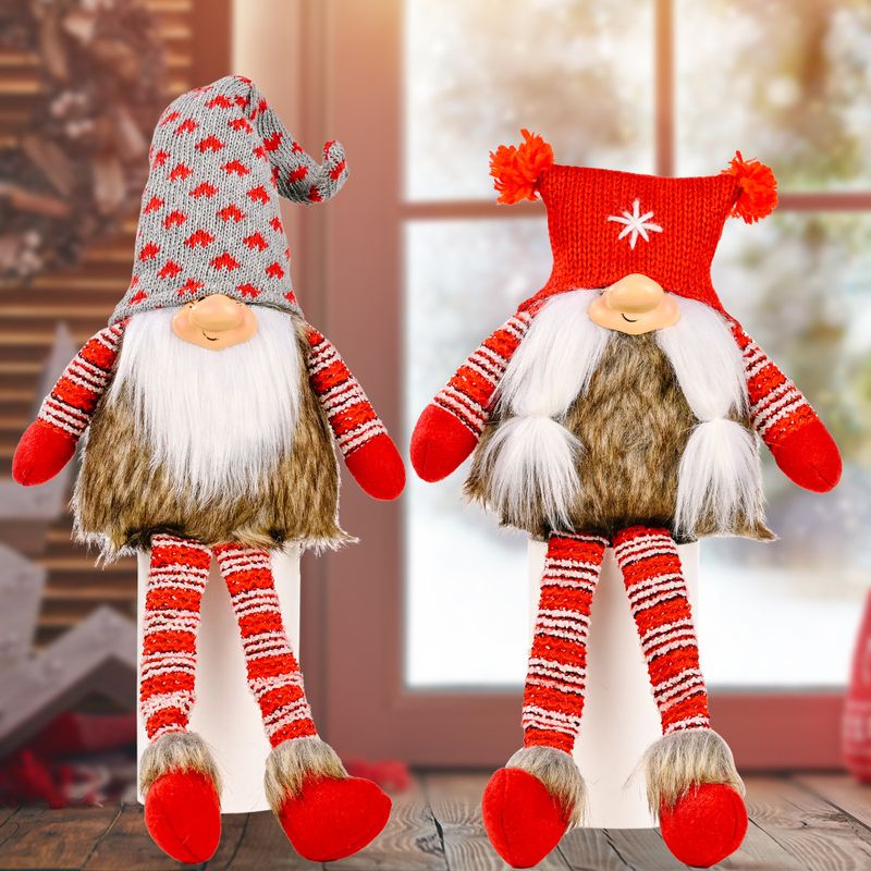 Wholesale Rudolph Knit Hat Faceless Doll Christmas Decorations Nihaojewelry
