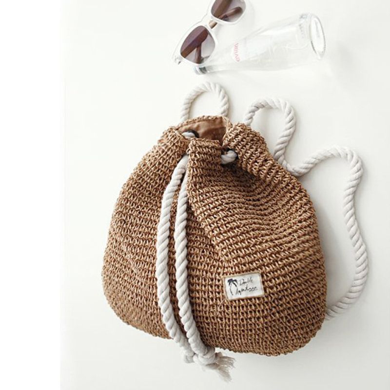 Simple Fashion Cotton Rope Straw Woven Packbag Wholesale Nihaojewelry