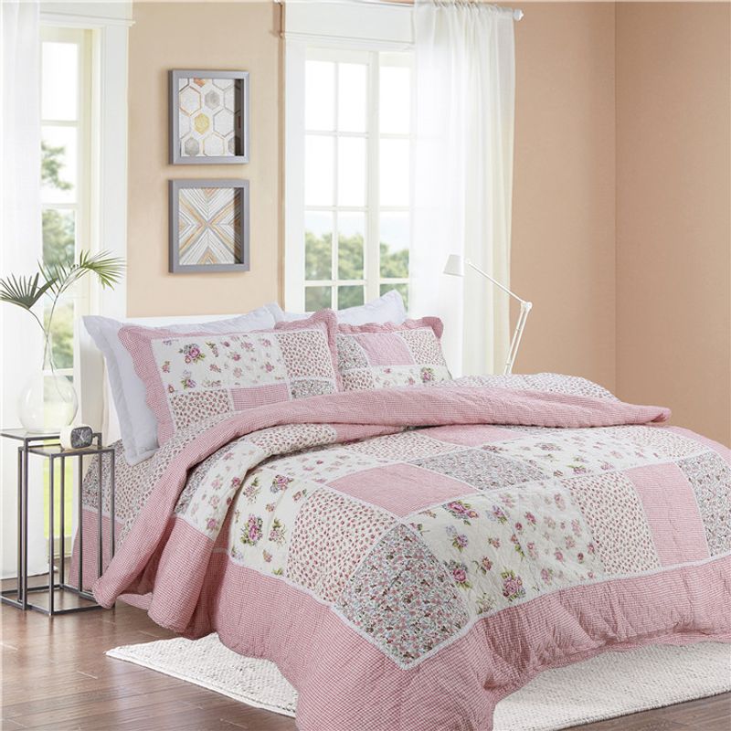 Pure Cotton Patchwork Quilted Bed Cover Bedding Wholesale Nihaojewelry