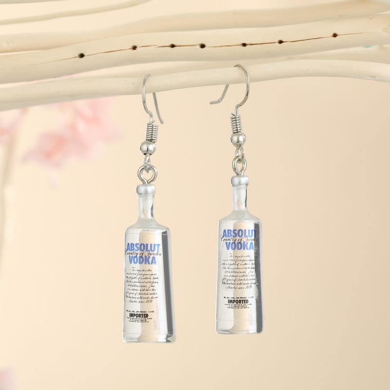 Wholesale Jewelry Vodka Bottle Pendant Earrings Nihaojewelry